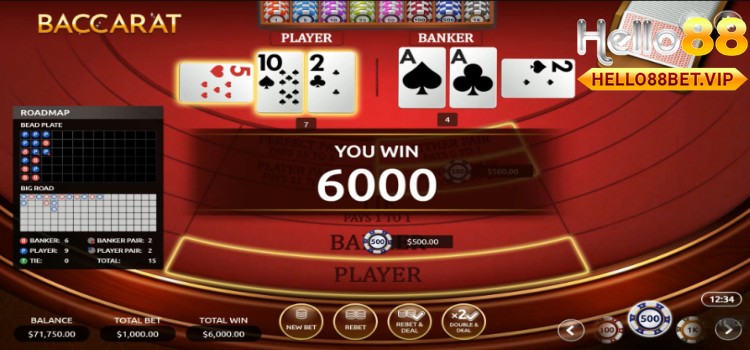 Cách chơi Baccarat tại nhà cái HELLO88